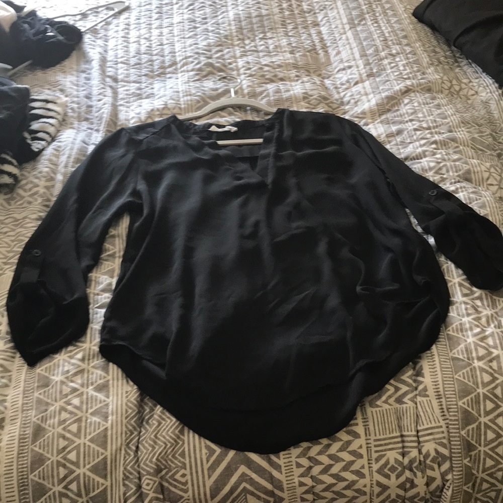 Sheer black top